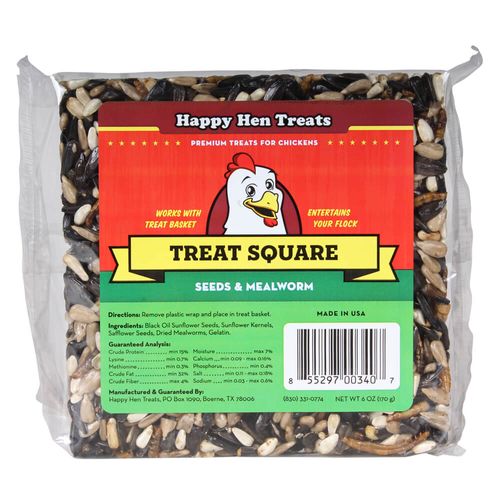 Treat Square Mealworm & Seed, 6 oz