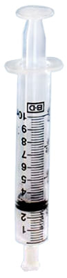 Syringe, BD Oral With Tip Cap 10cc, Clear 100 ct