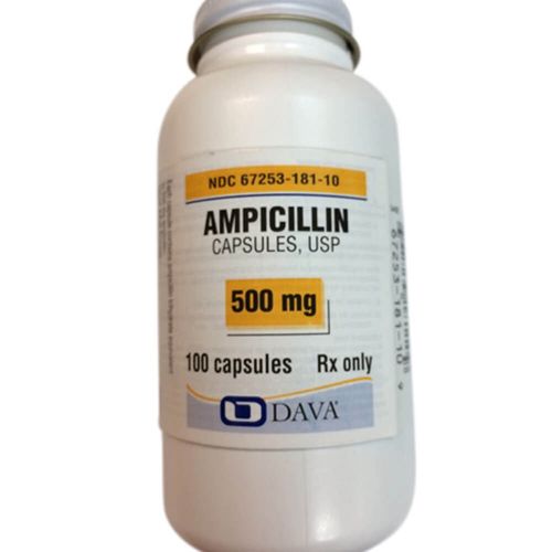 Rx Ampicillin Caps, 500 mg, 100 ct
