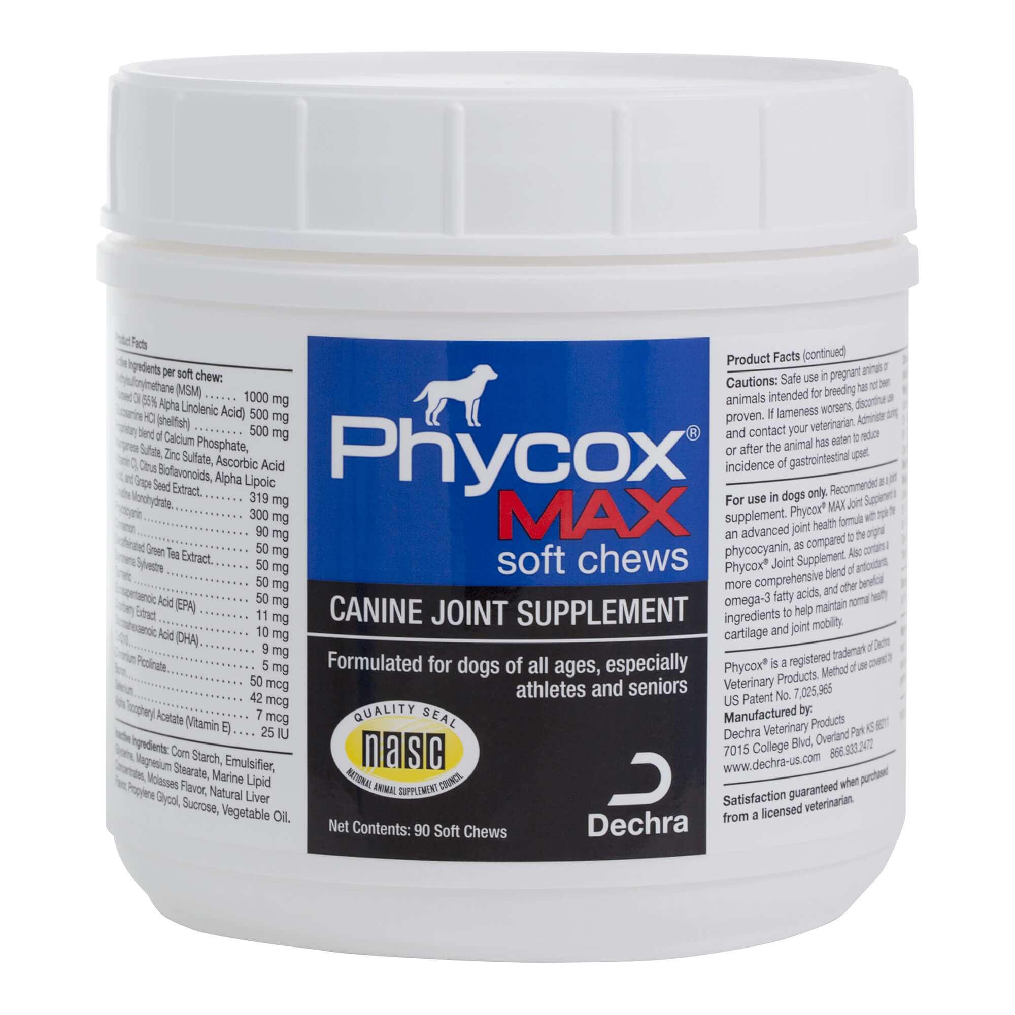 Phycox MAX Joint Supplement Soft Chews, 90 ct Lambert Vet Supply Dog, Cat, Horse, Kennel