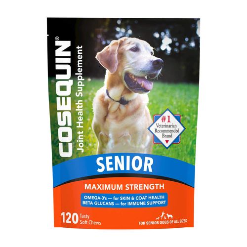Nutramax Cosequin Senior Joint Health Supplement for Senior Dogs, 120 Soft Chews