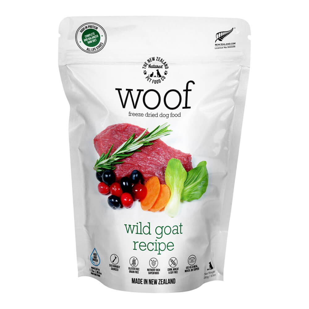 WOOF Wild Goat Freeze Dried Food 9oz - Lambert Vet Supply | Dog, Cat ...