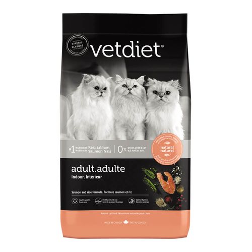 Vetdiet Salmon and Rice Dry Adult Indoor Cat Food, 15 lb