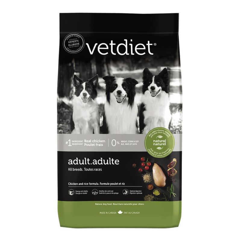 Vetdiet Chicken and Rice Dry Adult All Breeds Dog Food, 6 lb Lambert