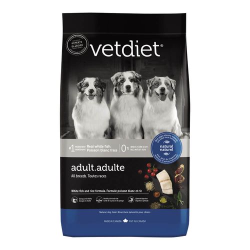 Vetdiet White Fish and Rice Dry Adult All Breeds Dog Food, 6 lb