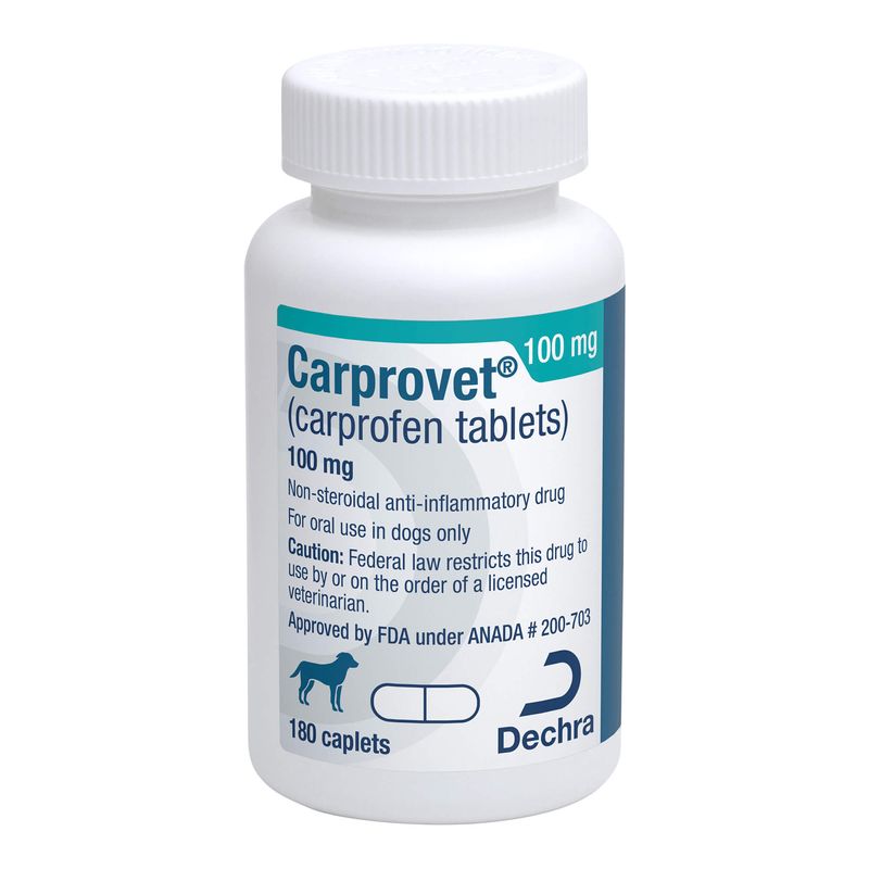 Rx Carprovet (Carprofen) Caplet, 100mg, 180ct Lambert Vet Supply