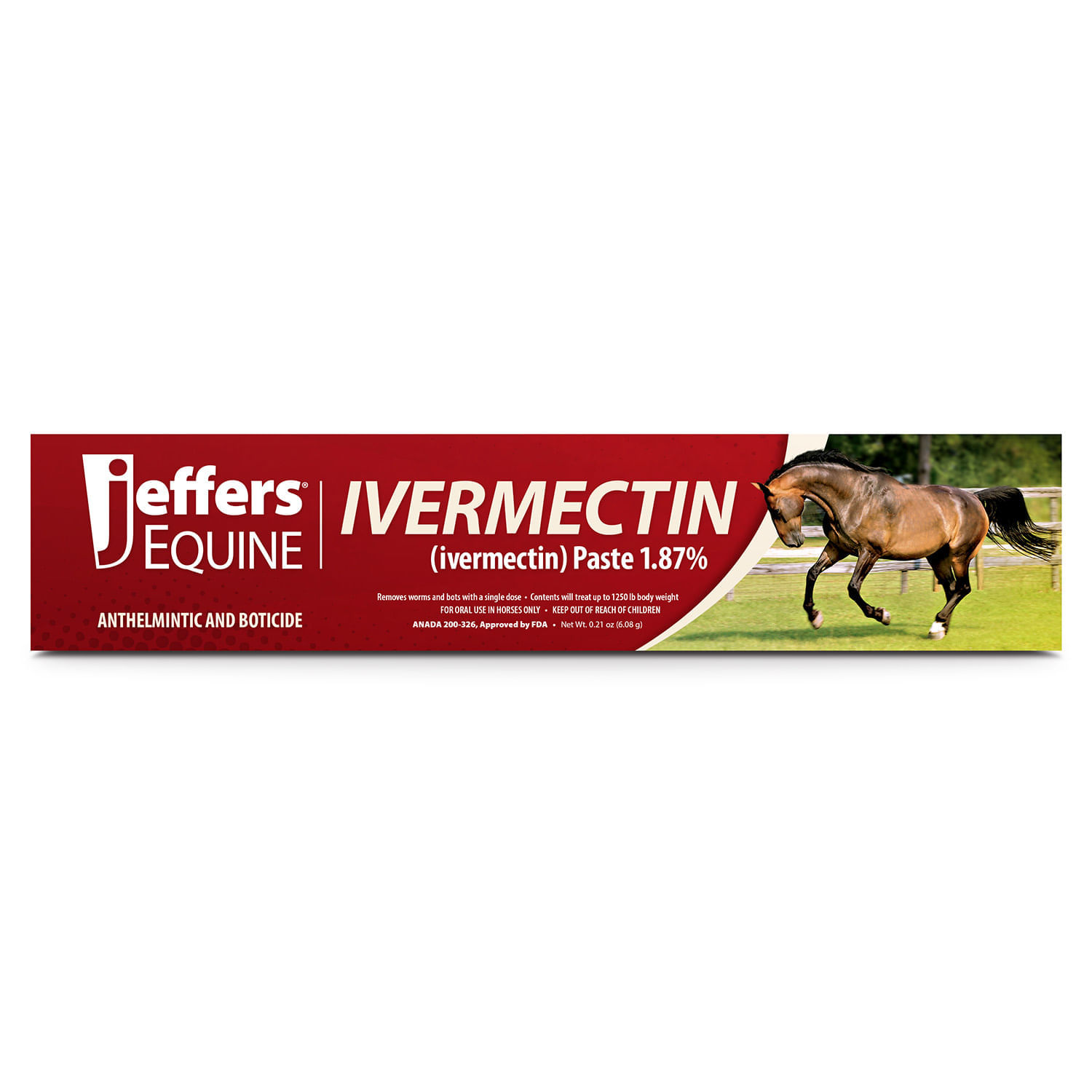 Jeffers Ivermectin Horse Dewormer Gel Lambert Vet Supply Dog Cat Horse Kennel Vet Supplies