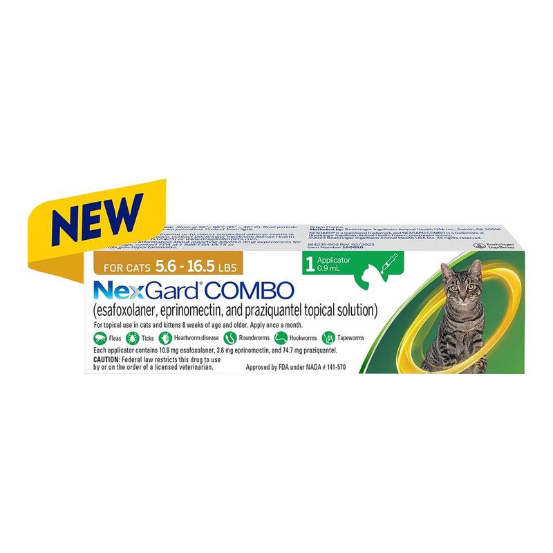 Rx Nexgard Combo Topical for Cats, 5.616.5lbs, Single Lambert Vet