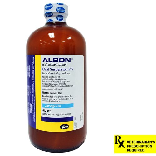 Albon Rx Oral Suspension 5% (sulfadimethoxine)