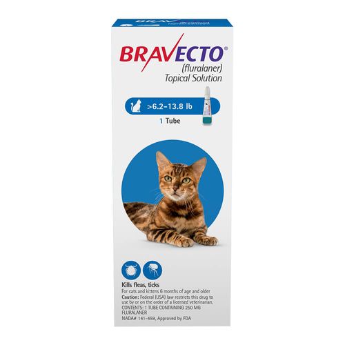 Rx Bravecto Topical Solution for Medium Cats 6.2-13.8 lbs