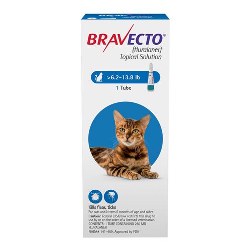 Rx Bravecto Topical for Large Cats 13.8 27.50 lbs Lambert Vet Supply Dog Cat Horse Kennel Vet Supplies