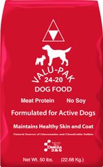 Valu-Pak 24-20 Dog Food (Red Bag), 50 lb