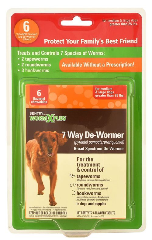 Sentry HC WormX Plus 7-Way Dog Dewormer