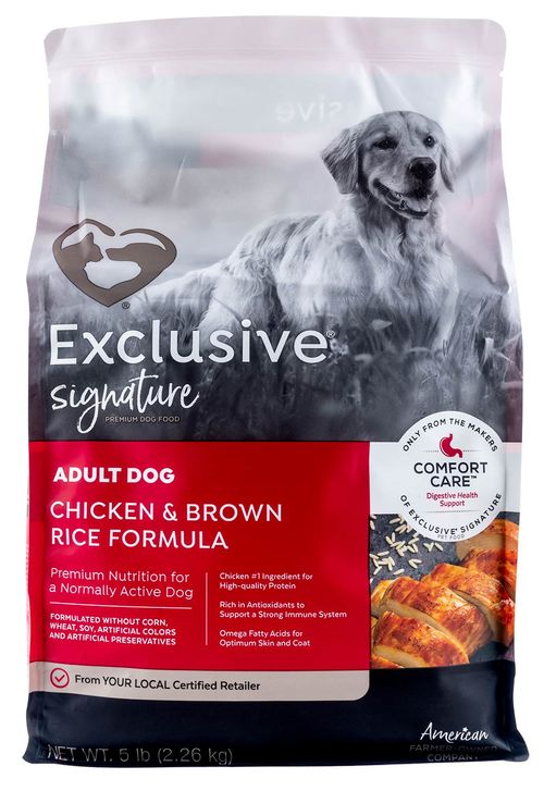 Purina Exclusive Adult Dog Food, Chicken/Brown Rice