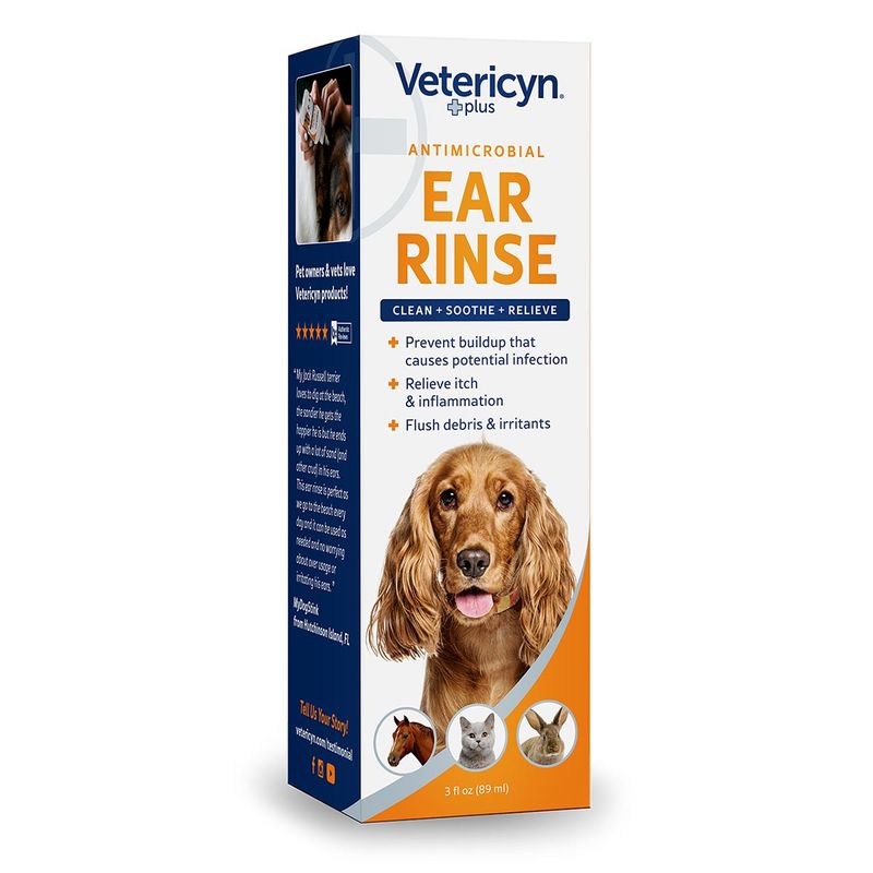 Vetericyn Plus Antimicrobial Pet Ear Rinse, 3 oz - Lambert Vet Supply ...