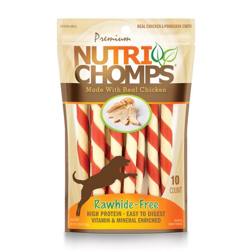 NutriChomps 10ct Chicken Flavor Mini Twist