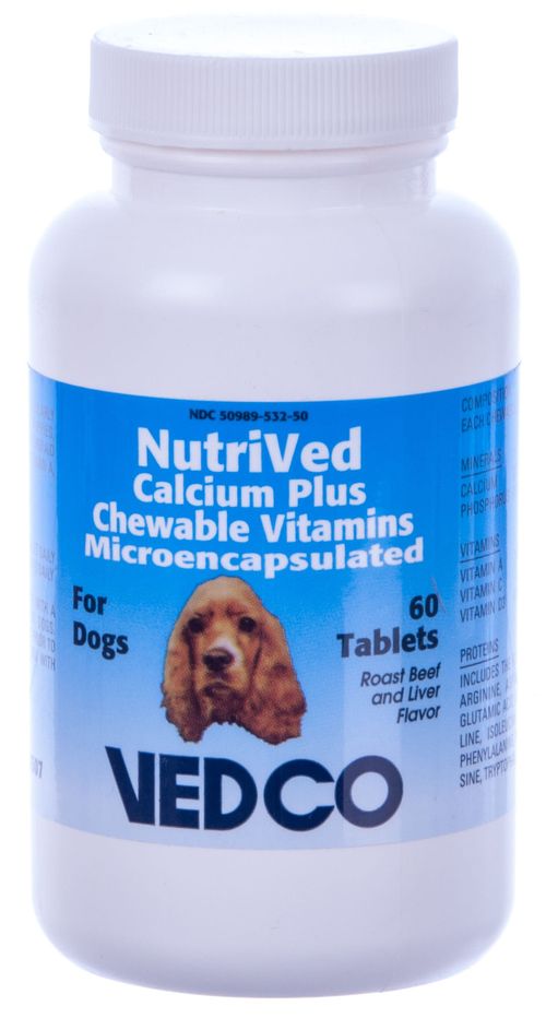 NutriVed Calcium Plus Chewable Tabs for Dogs