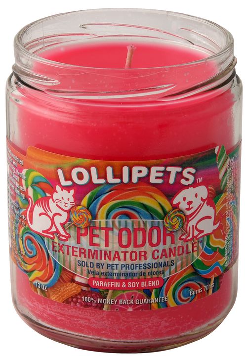 Pet Odor Exterminator Candle, Lollipets, 13 oz