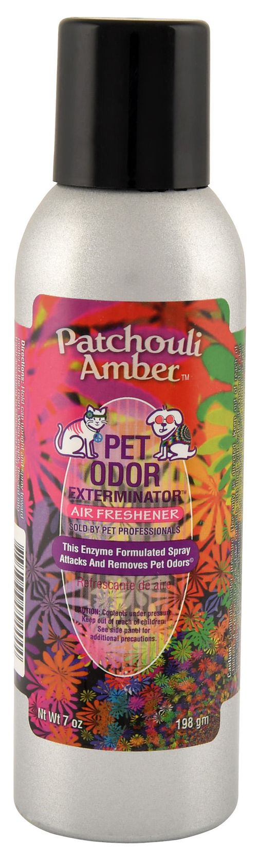 Pet Odor Exterminator Air Freshener Spray, Patchouli Amber