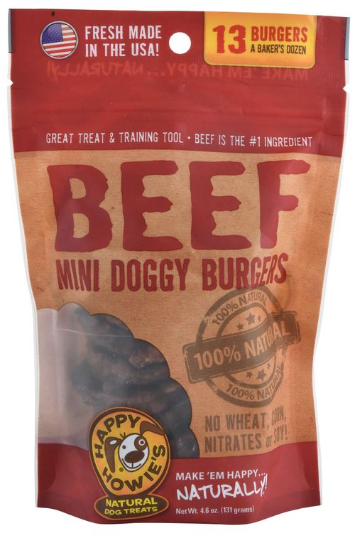 Happy Howie's Beef Doggy Burgers