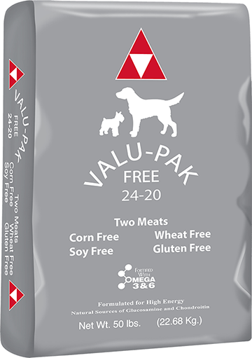 Valu-Pak Free 24-20 Dry Dog Food (Silver Bag), 50 lb