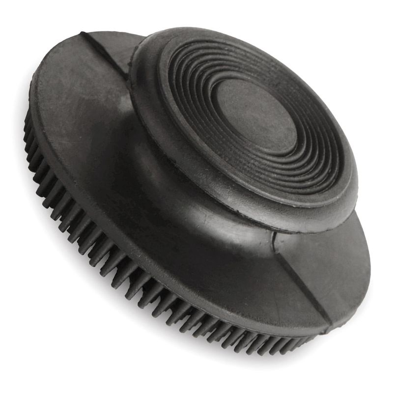 Face and Finishing Brush 3" Rubber Groomer by Jeffers