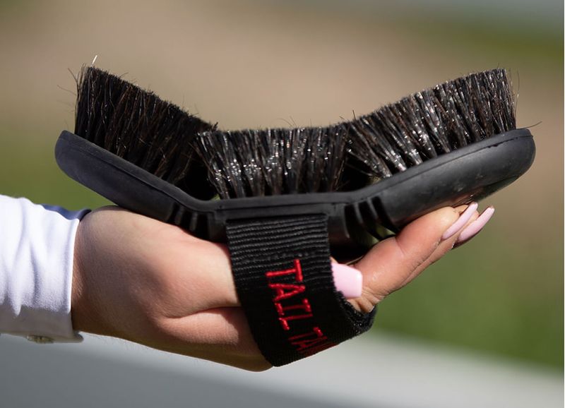 Soft Touch Flex Brush with Horse Hair Bristles Black