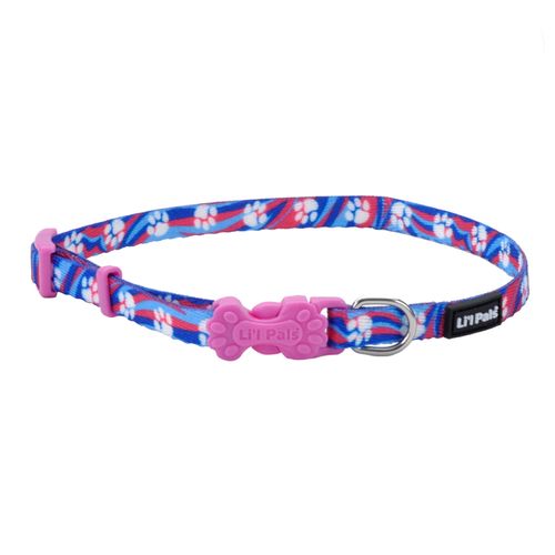 Li'l Pals Adjustable Patterned Dog Collar