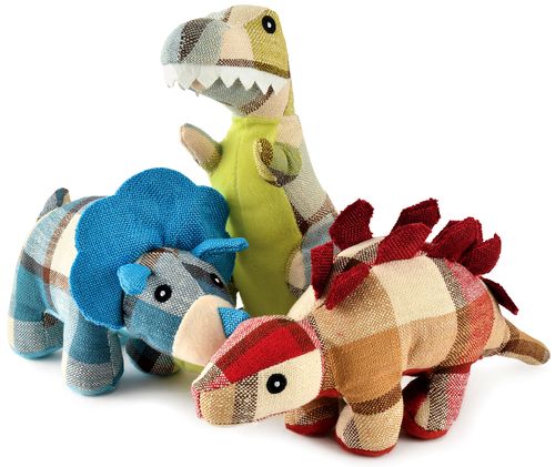 Plaidosaurus Dog Toys, 9.75", Assorted