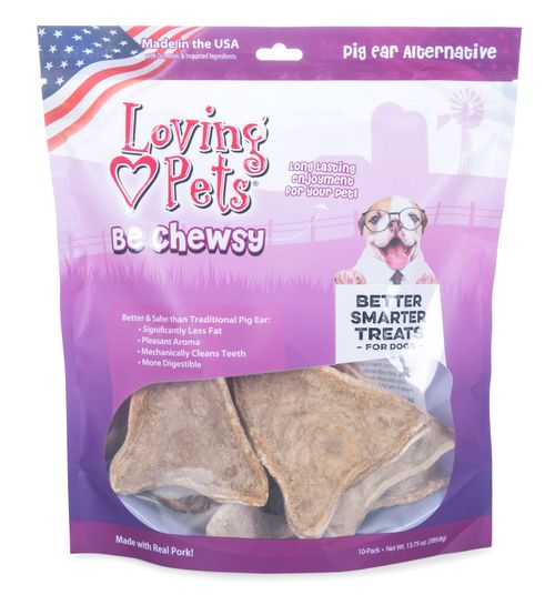 Loving Pets Be Chewsy Pig Ears, 4pk