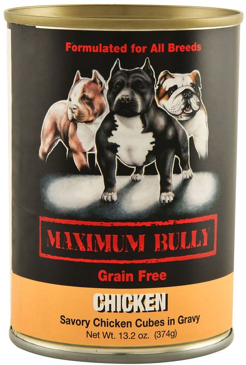 Maximum Bully Savory Chicken Cubes in Gravy, 13.2 oz