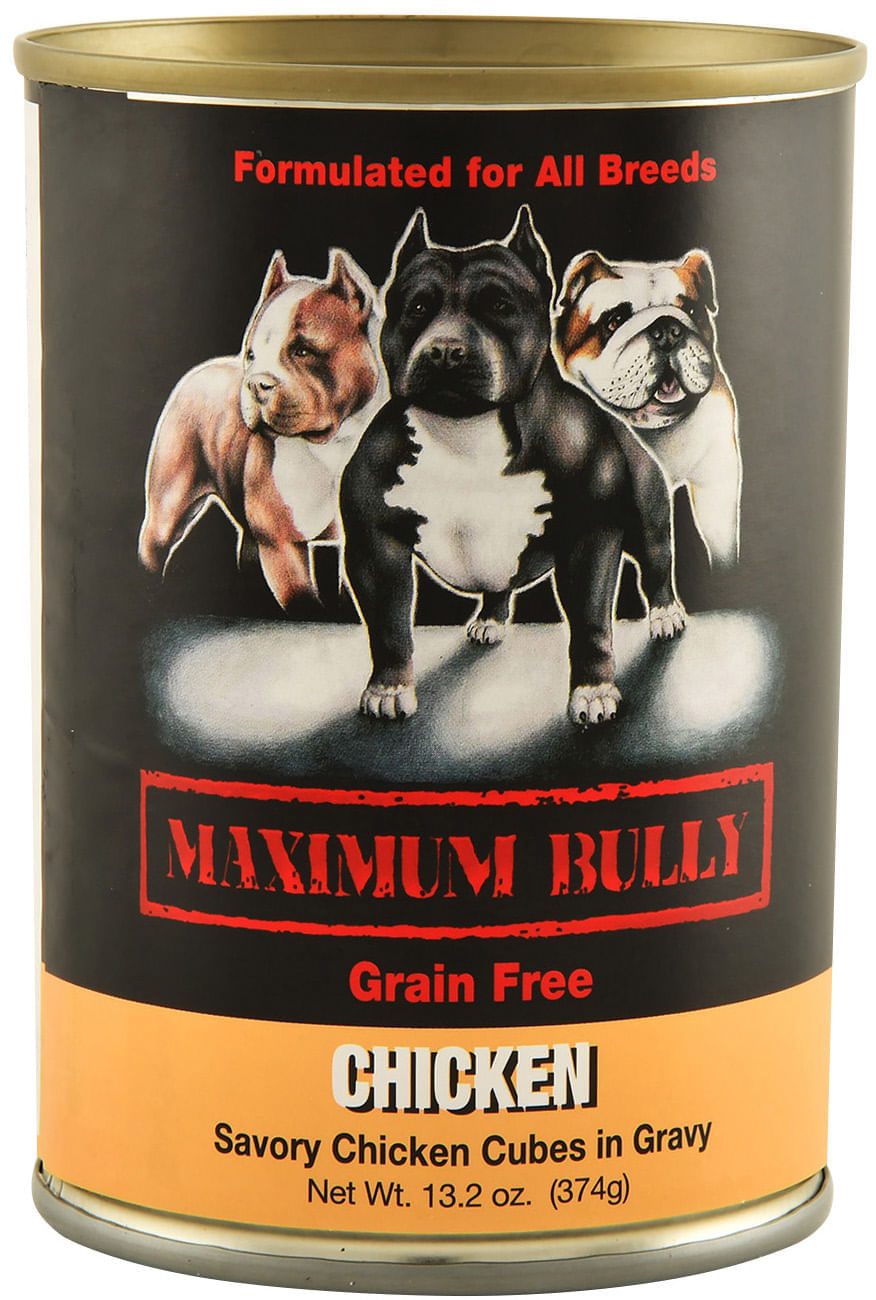 Maximum Bully Savory Chicken Cubes in Gravy Dog Food, 13.2 oz - Lambert ...