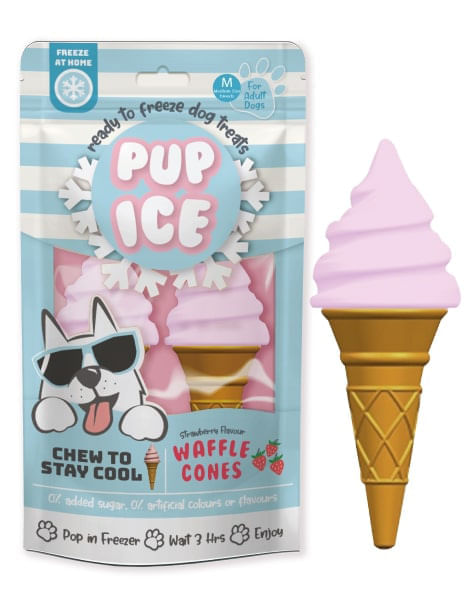 Pup Ice Waffle Cone, 2pk