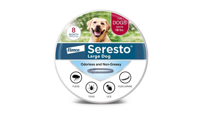 Seresto Dog Flea and Tick collars, Large dog collars hot (over 18 LBS)-4 boxes