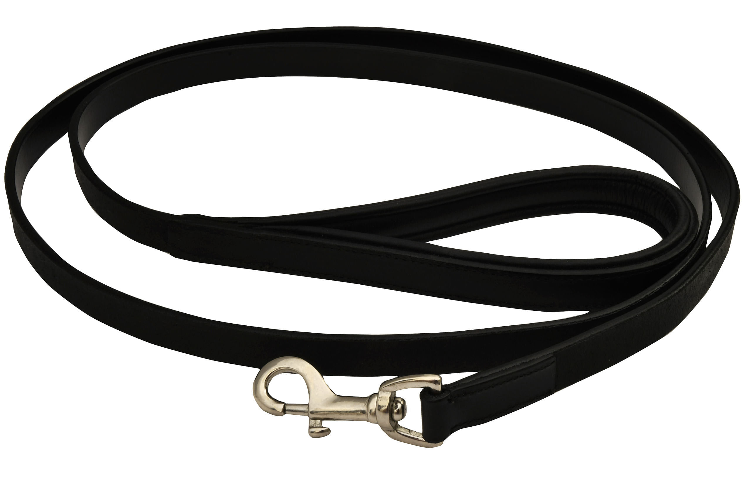 Jeffers Premium Padded Black Leather Dog Leash - Lambert Vet Supply ...