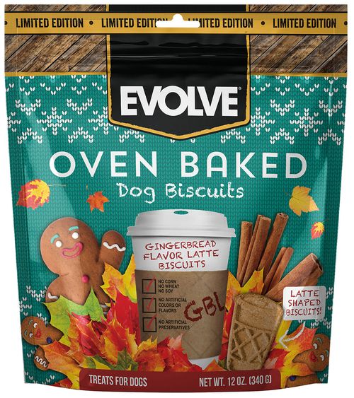 Evolve Limited Edition Gingerbread Flavor Latte Biscuits