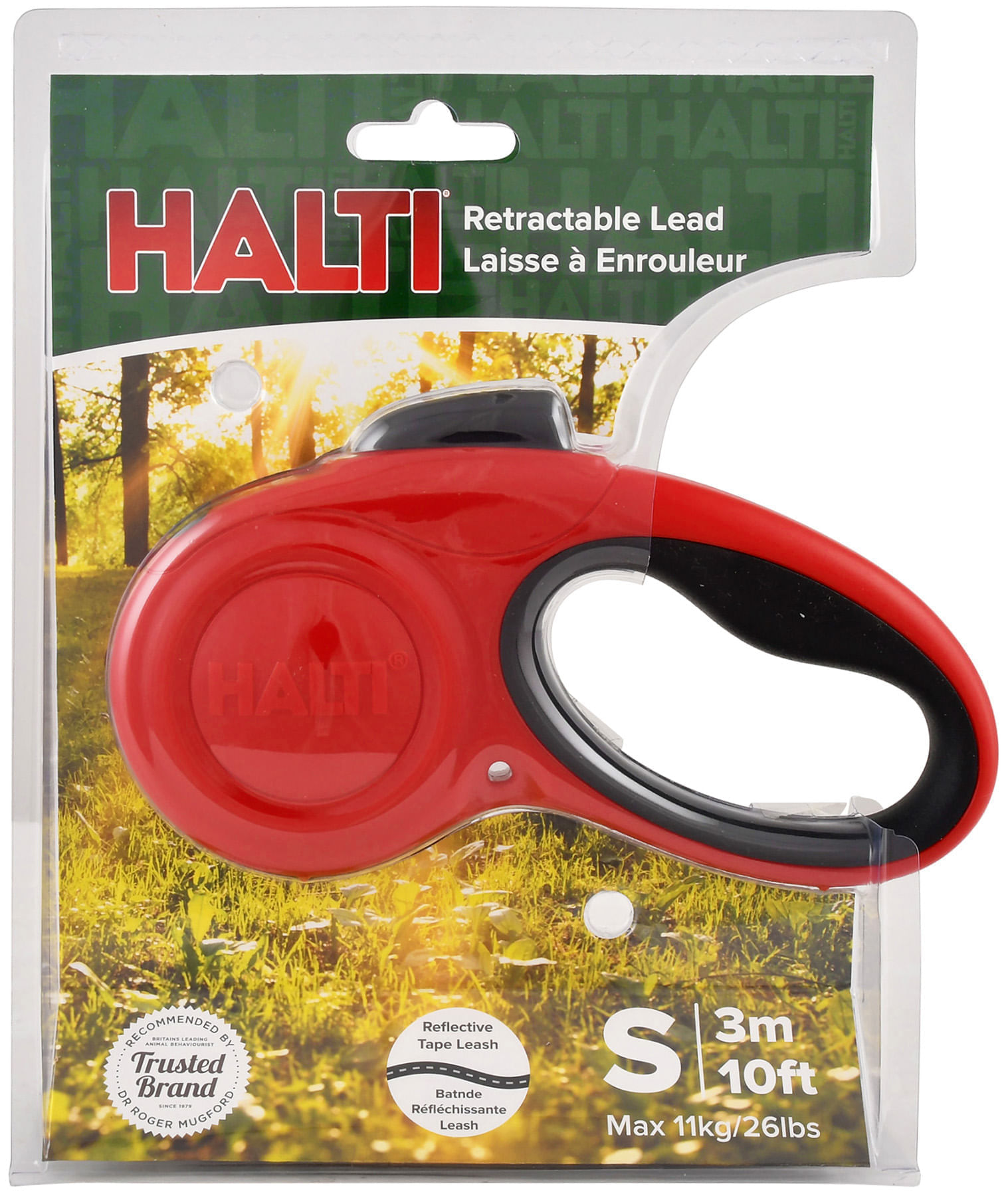 Halti Retractable Lead for Dogs, Red - Pet Supplies 4 Less