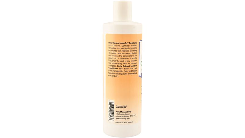 Davis Oatmeal Leave On Dog Cat Conditioner Lambert Vet Supply Dog Cat Horse Kennel Vet Supplies