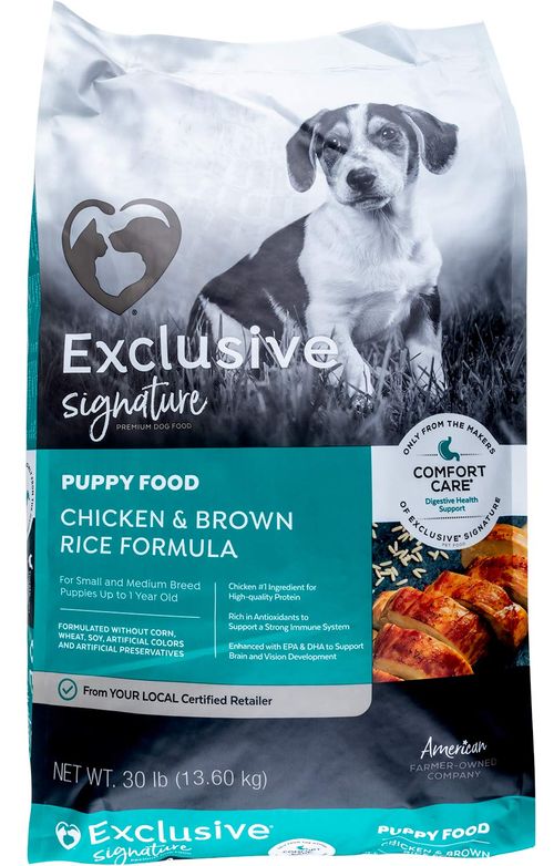 Purina Exclusive Puppy Food, Chicken/Brown Rice