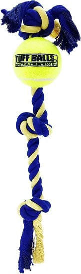 Twisted Chews, Medium Three Knot Cotton Rope w/Tuff Ball