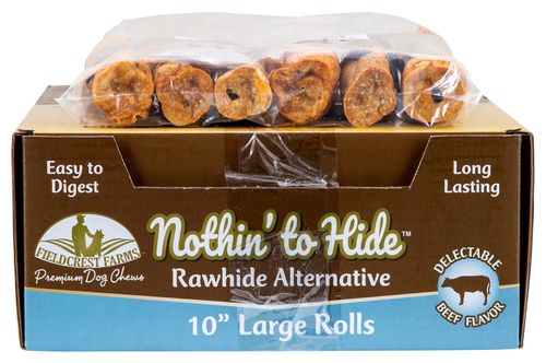 Nothin' to Hide Rawhide Alternative Dog Treats, 10" Roll