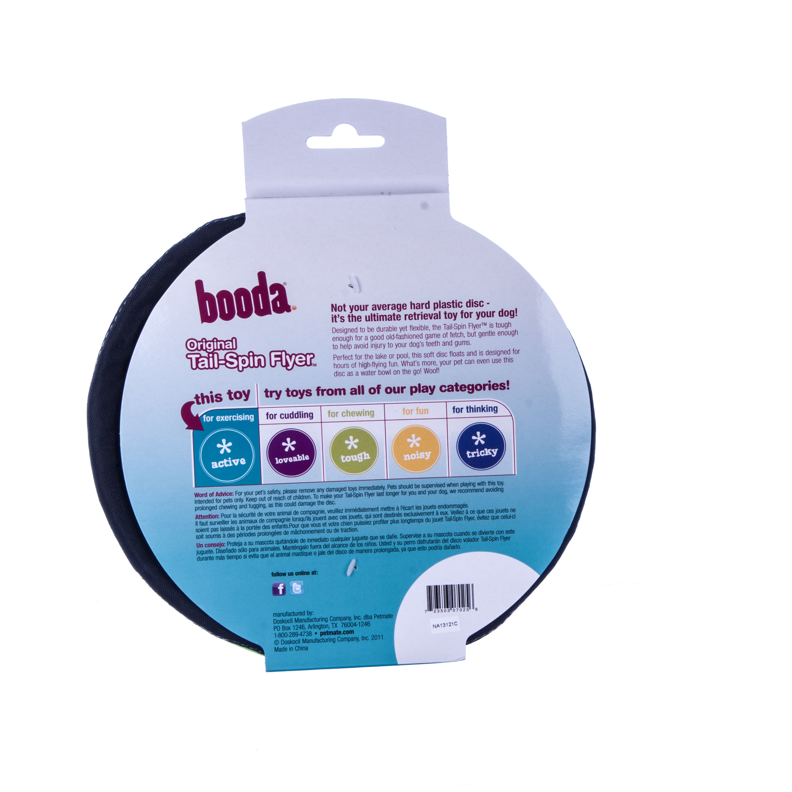 Petmate Booda Tail-Spin Flyer Floating Dog Frisbee - Lambert Vet Supply ...