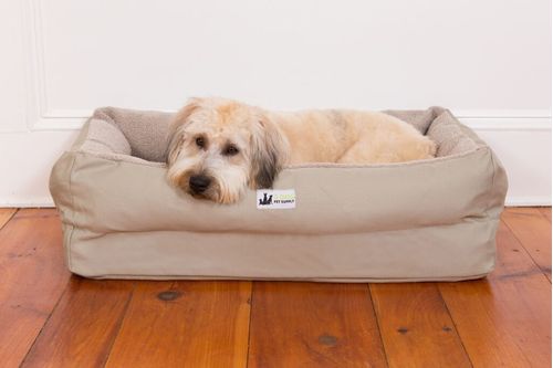 EZ-Wash Fleece Lounger Memory Foam Dog Bed, Medium