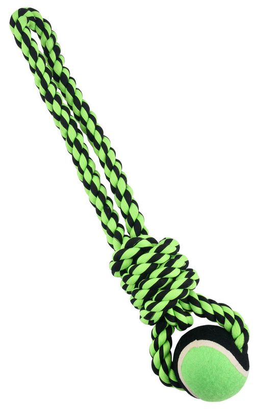 Nuts For Knots Rope Tug with Tennis Ball, 20"