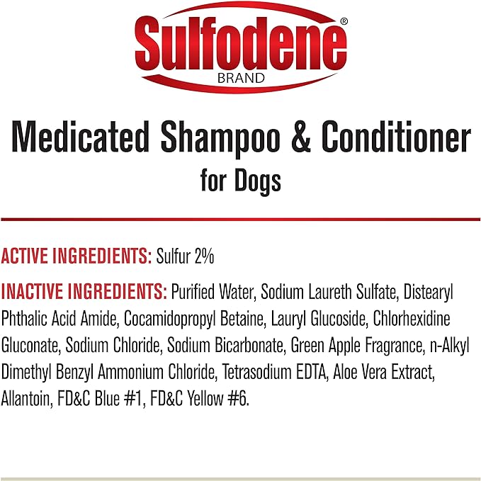 Sulfodene Medicated Dog Shampoo & Conditioner, 12 oz Lambert Vet