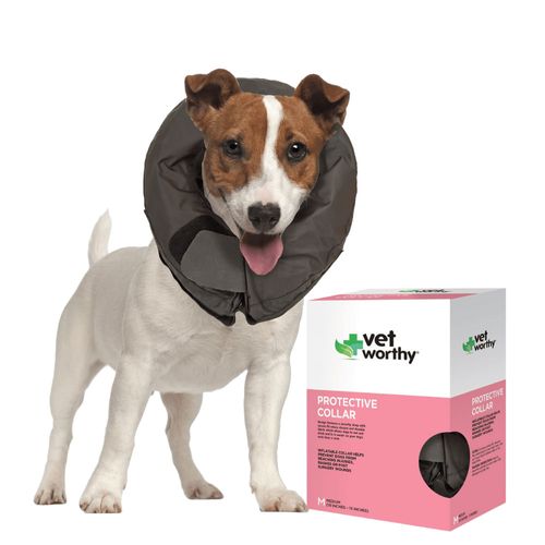 Vet Worthy Inflatable Collar, Black