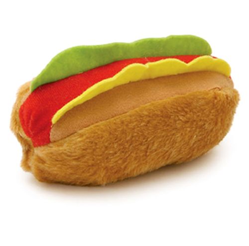 Plush American Cuisine Dog Toys - Hamburger/Hotdog