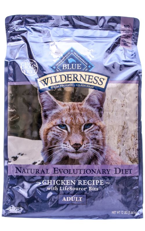 Blue Wilderness (Grain-Free) Adult Cat Food, Chicken, 12 lb