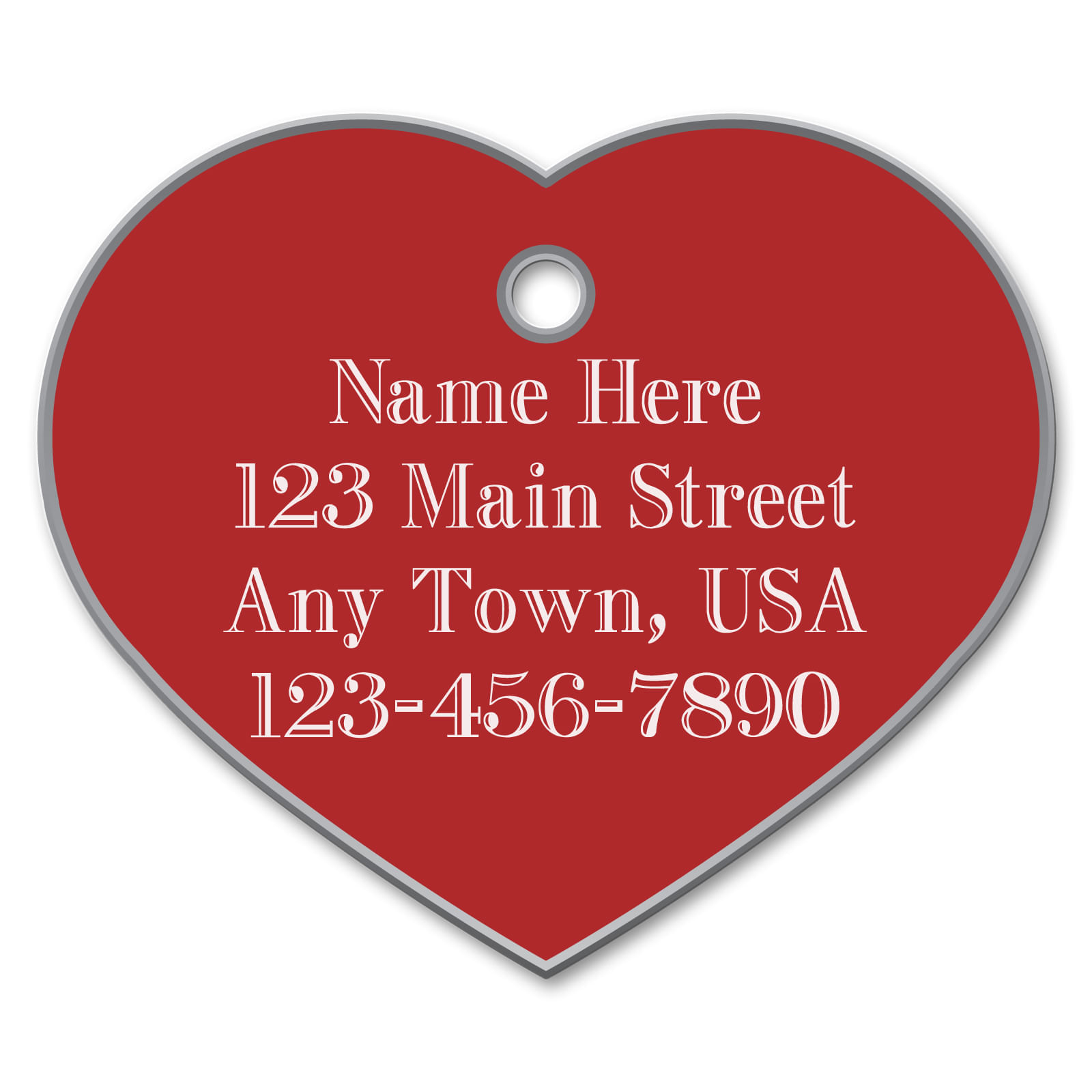 Large Heart Shaped Dog ID Tags Lambert Vet Supply Dog Cat Horse large-heart-shaped-dog-id-tags-lambert-vet-supply-dog-cat-horse