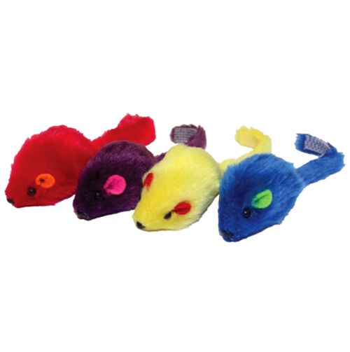 Multi-Colored 2" Mice, 4 pack